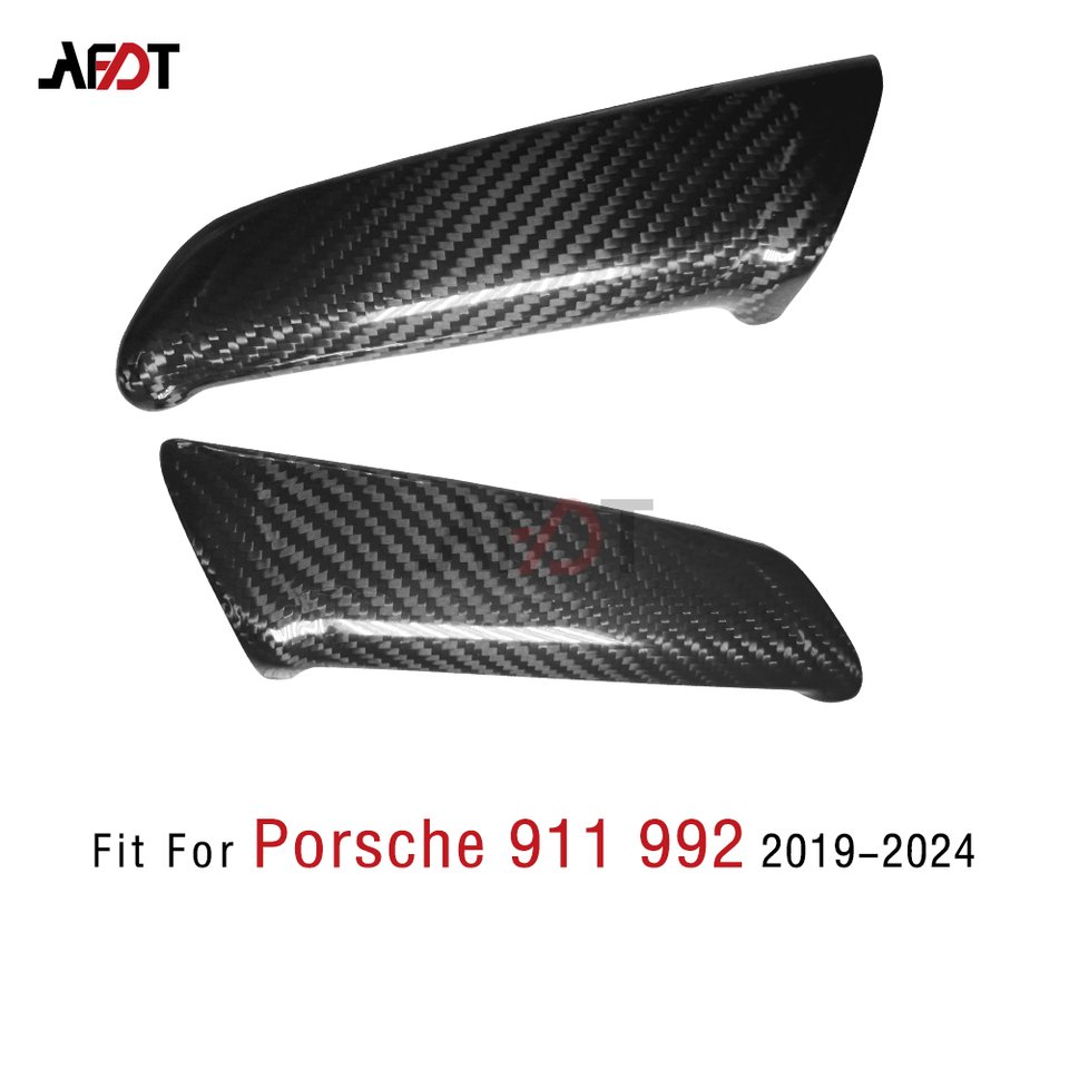 

AFDT для Porsche 911 992 2019-2024, внутренняя дверь из натурального углеродного волокна, ручка, подлокотник, панель, обшивка, Стайлинг автомобиля