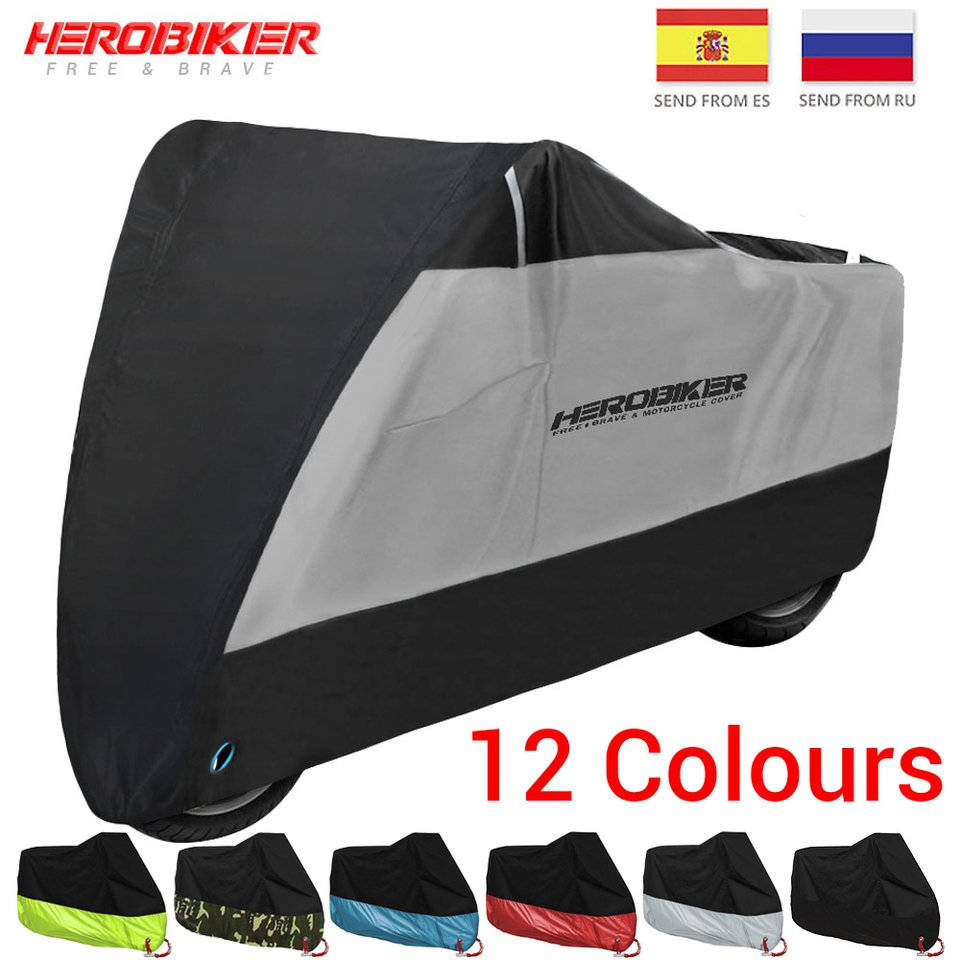 

HEROBIKER новый чехол для мотоцикла, велосипед, всесезонный, водонепроницаемый, пылезащитный, УФ-защитный, уличный, мото, скутер, мотоцикл, дождевик