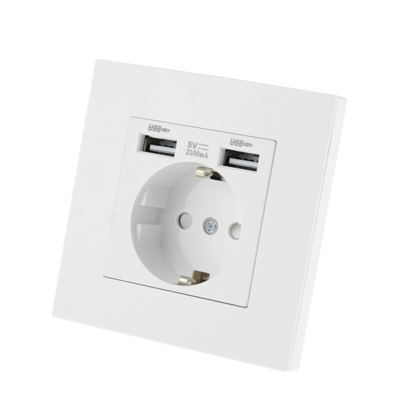 

ATLECTRIC белые настенные розетки с USB 16А