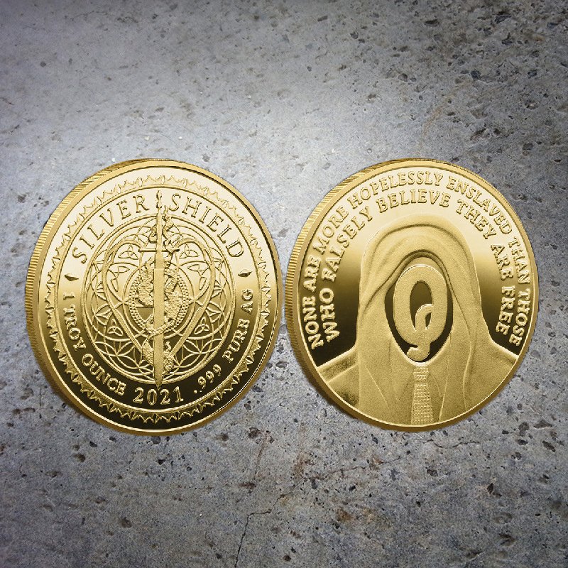 

Коллекционная монета Q Coin виртуальный медальон