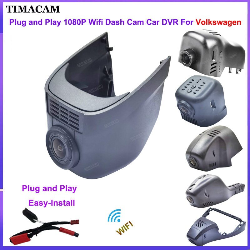 

Для Volkswagen VW Atlas Passat B8 T-Cross Tarek Arteon Golf Tiguan X для Skoda Dashcam Plug and Play HD 1080P Wi-Fi CAR-DVR
