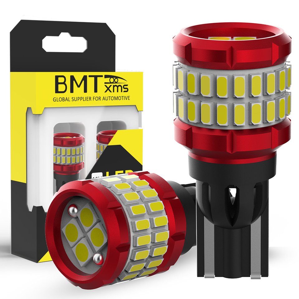 

BMTxms T15 W16W светодиодные задние фонари Canbus без ошибок для BMW и Hyundai, 2 шт., белые 6000K ксеноновые лампы HB3 9205