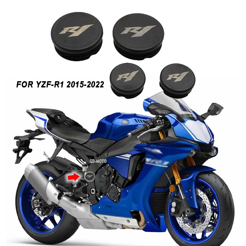 

Для Yamaha YZFR1 YZF R1 YZF-R1 2015-2022 2020 2021, заглушки для отверстий в раме мотоцикла, набор декоративных заглушек для рамы R1M 2016-2018