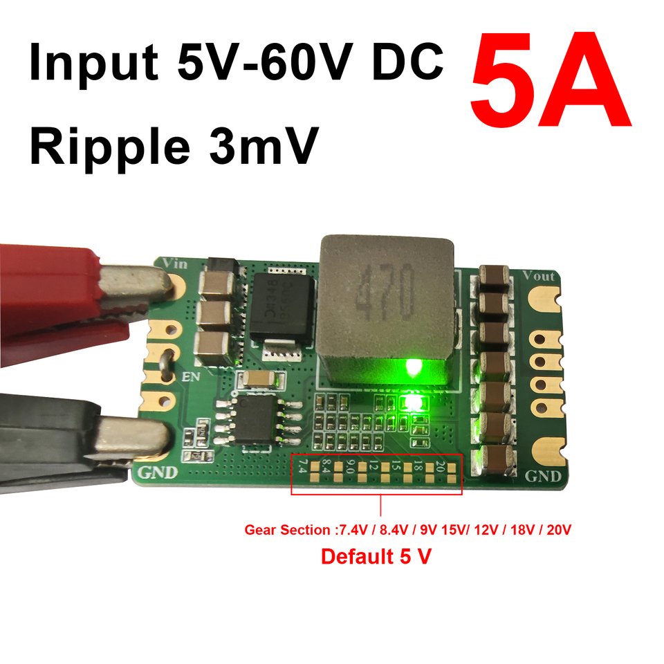 

Модуль питания для сброса напряжения 5A DC - DC для аккумулятора 5 - 60V - 5V 7.4V 8.4V 9V 12V 15V 18V 20V