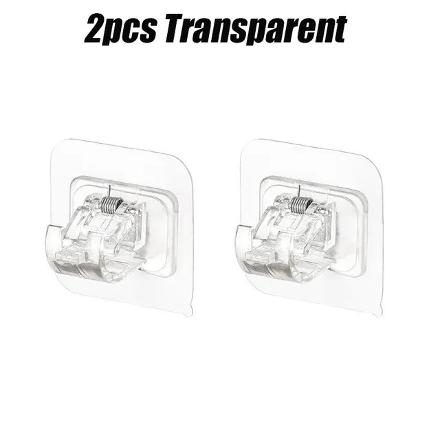 

2 шт. самоклеящиеся зажимы для штор, белые