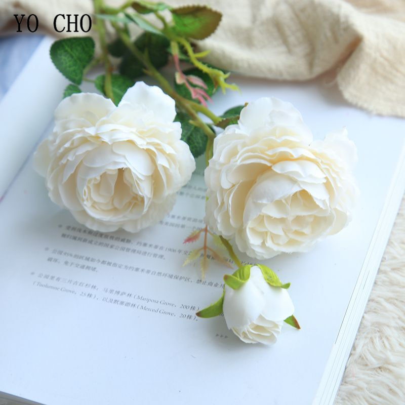 

YO CHO Искусственные пионы 3 штуки