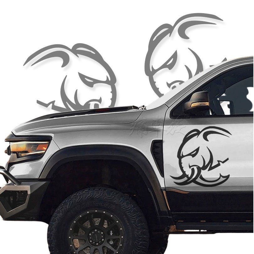 

Подходит для Dodge Ram Мамонт Автомобильная наклейка предварительно вырезанная светонепроницаемая наклейка дверь тело графика виниловая пара
