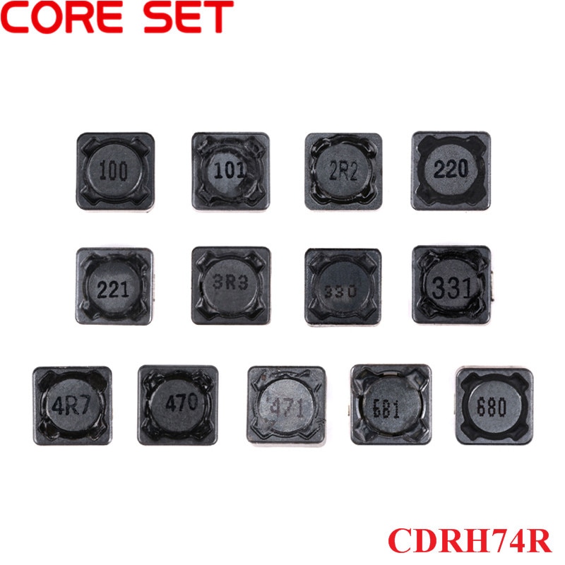 

10 шт CDRH74R Индуктивная проволочная обмотка лампа 2,2/3,3/4,7/10/22/33/47/68/100/220/330/uh 7*7*4 мм SMD силовой индуктор