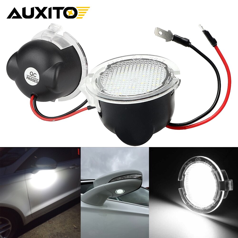 

2 шт. светодиодный светильник под зеркалом заднего вида для Ford Fusion Mustang Explorer F150 Flex Edge Mondeo mk5 Canbus без ошибок