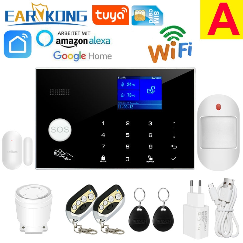 

Earykong WiFi GSM охранная сигнализация