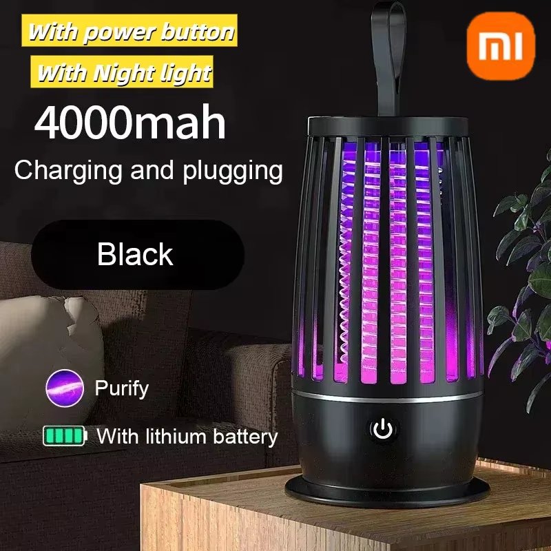 

Xiaomi лампа от комаров спальня бесшумная USB перезаряжаемая электрическая мухобойка портативный открытый отпугиватель комаров FlyTrap