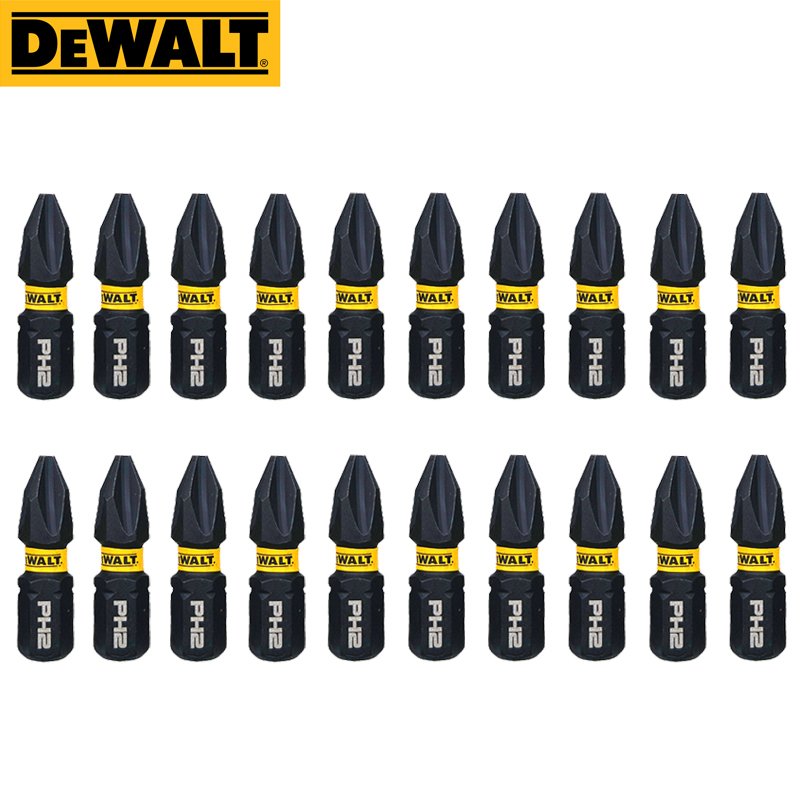 

DEWALT биты PH2 25 мм черные 20-100 шт