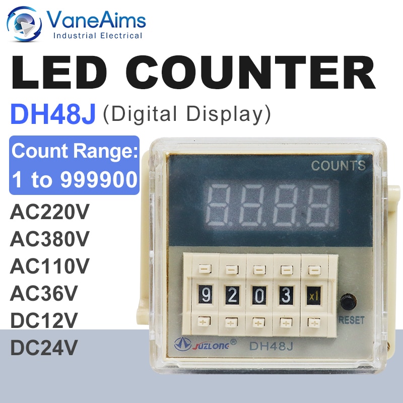 

Счетное реле DH48J VaneAims 1-999900 8 контактов