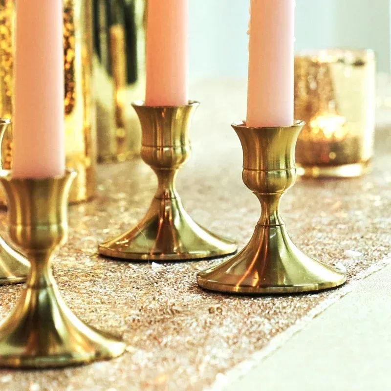 

Комплект подсвечников Floriddle Decor латунный золотой