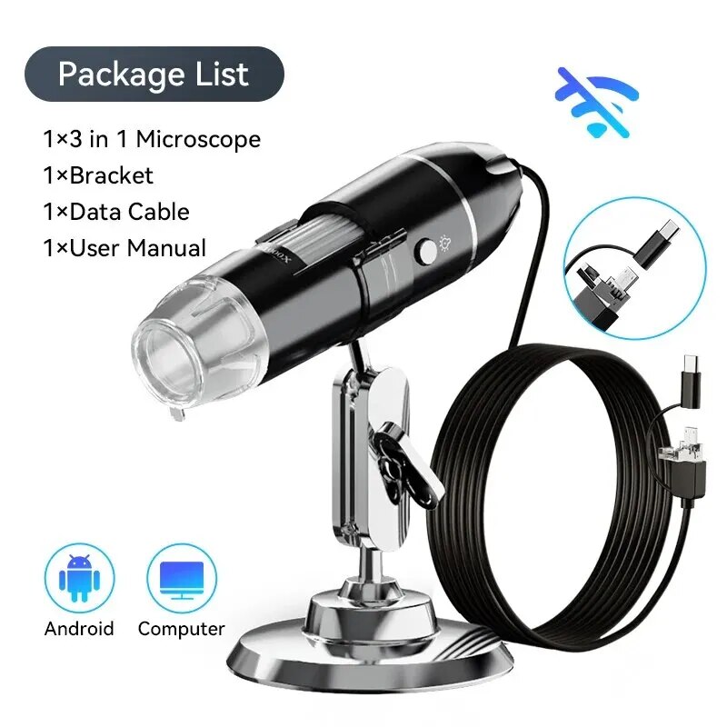 

Беспроводной цифровой микроскоп INSKAM 500X-1500X