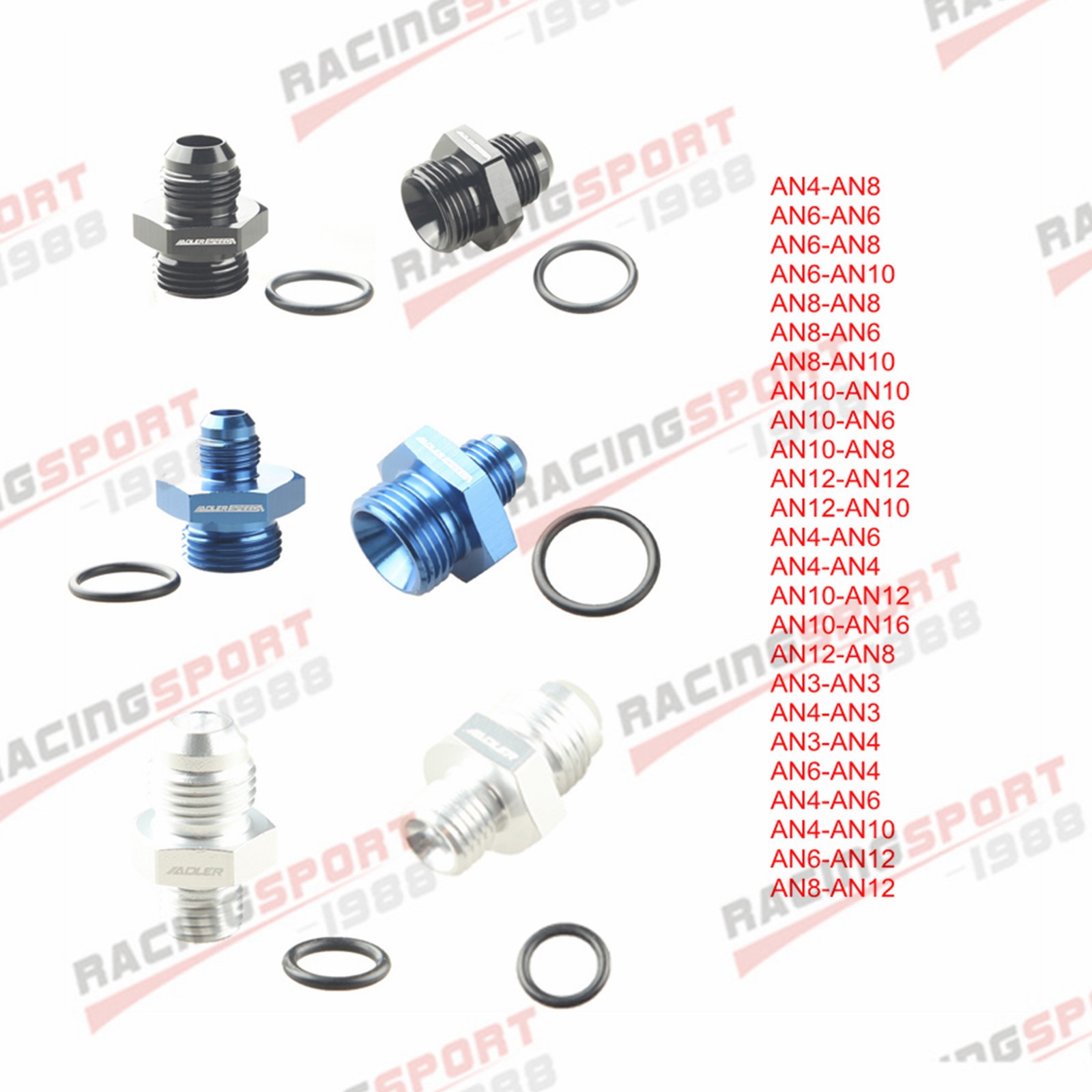 

ADLERSPEED AN Male Flare к ORB O Ring Boss прямой режущий уплотнительный кольцевой адаптер фитинг