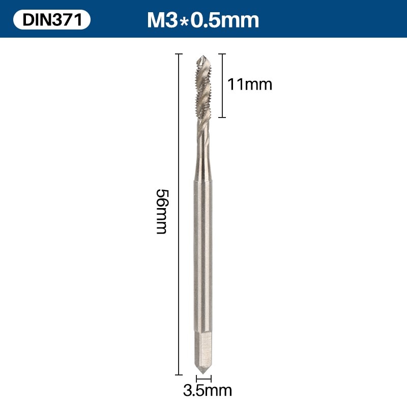 

Метчик XCAN DIN371 M3/M4/M5/M6/M8/M10/M12/M14