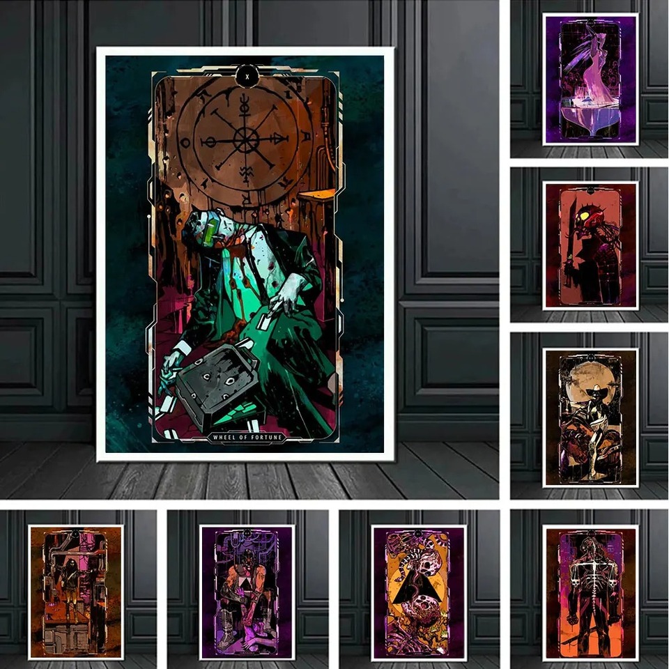 

Cyberpunk Demon Tarot Card Печать на холсте