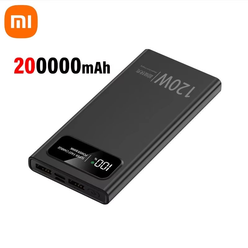 

Xiaomi PD120W 200000 мАч Power Bank Супер быстрая зарядка аккумулятора высокой емкости с цифровым дисплеем PowerBank для iPhone Samsung Huawei