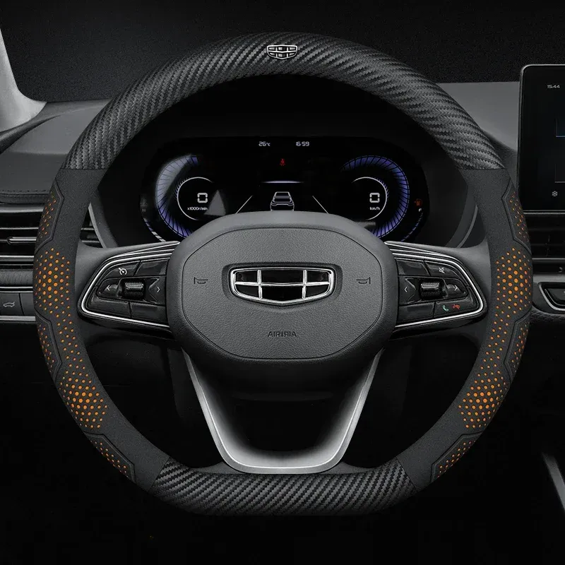 

Для GEELY Geometry C Monjaro Coolray GX3 Atlas Boyue Emgrand EC7 EC8 GC6 GC9 Автомобильные аксессуары для интерьера Крышка рулевого колеса автомобиля