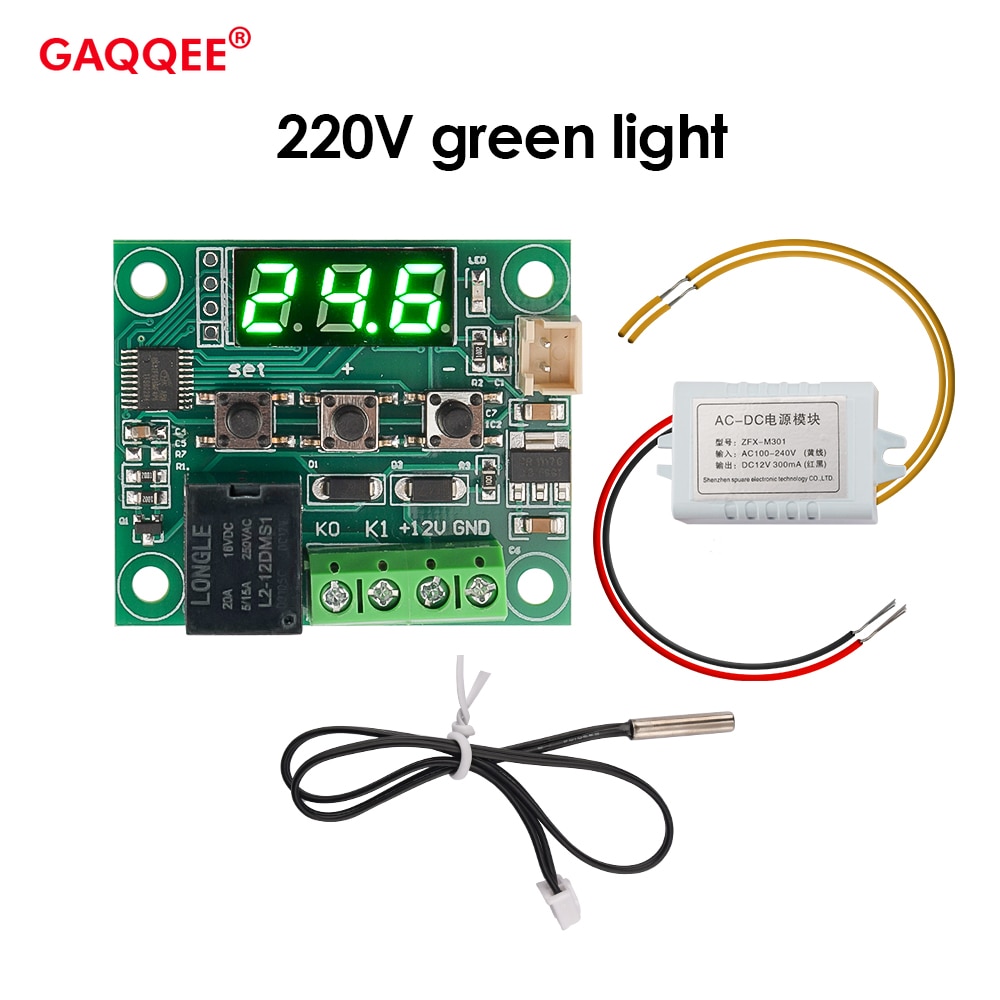

Терморегулятор Gaqqee W1209 5/12/24 В