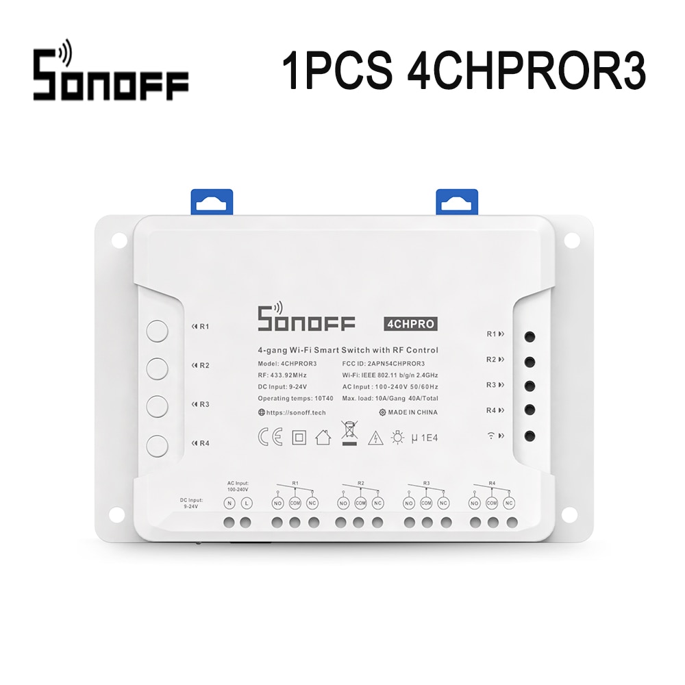 

SONOFF 4CH R3/ 4CH PRO R3 модуль умного переключателя