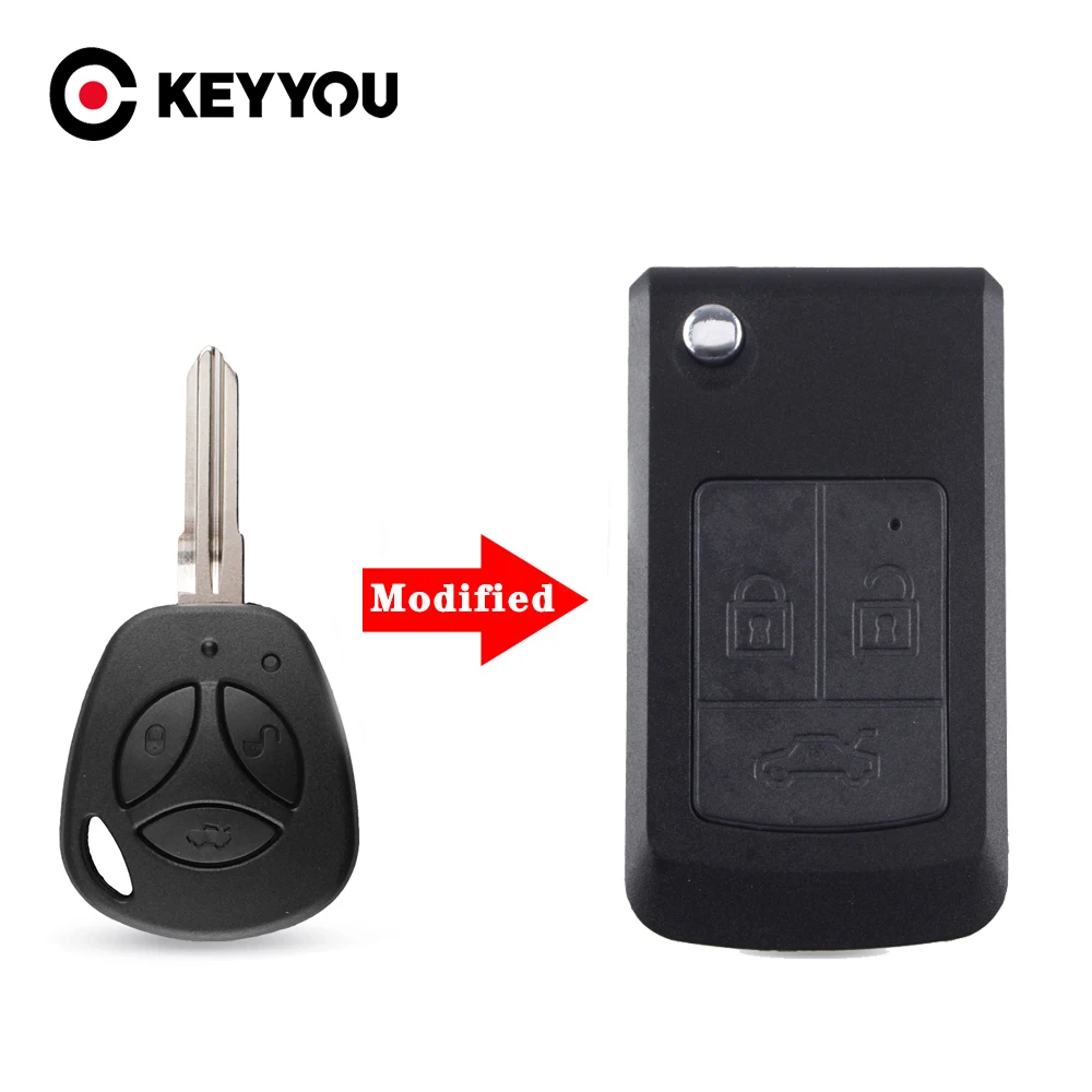 

KEYYOU Сменный складной модифицированный автомобильный чехол для дистанционного ключа для LADA Priora Niva Vaz Granta Samara 2108 XRay Sedan