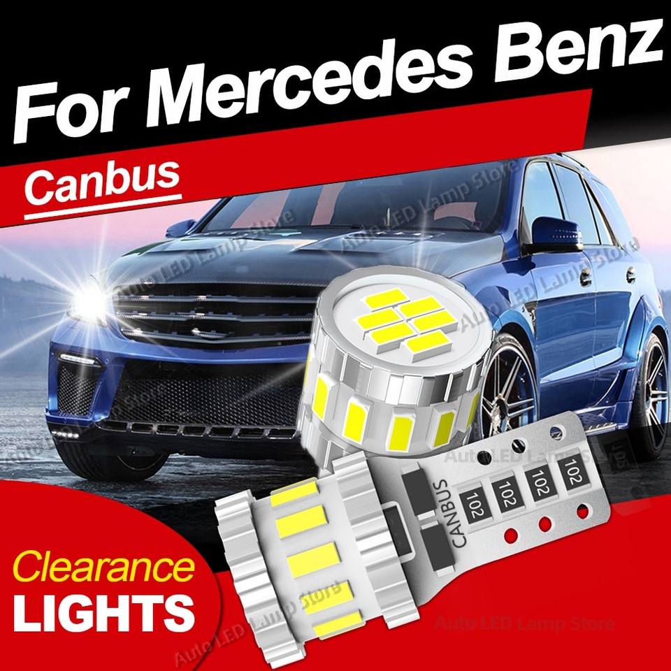 

Для Mercedes Benz MB M ML Class W163 W164 W166 ML350 ML320 ML500 ML400 Светодиодный габаритный фонарь для парковки W5W T10 CANbus 2 шт.