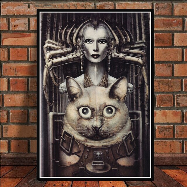 

Картина на холсте Hr Giger Li Ii постер с изображением чужого, Настенная картина, наклейки для стен, гостиной, спальни, домашний декор