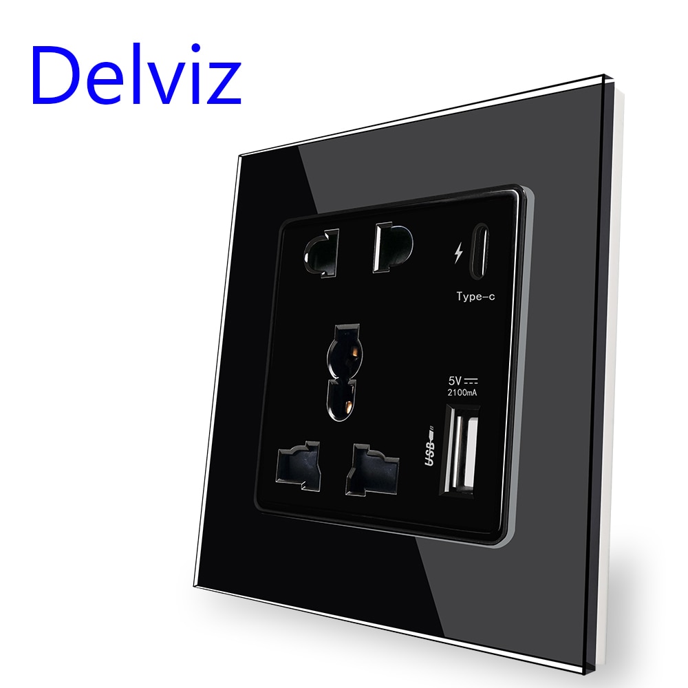 

DELVIZ Универсальная настенная розетка USB Type-C 18Вт