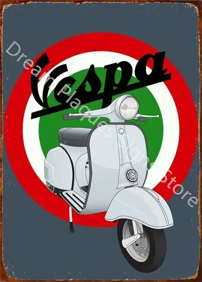 

Металлическая табличка Vespa