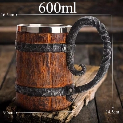 

Деревянная кружка для пива Lojes 600 мл