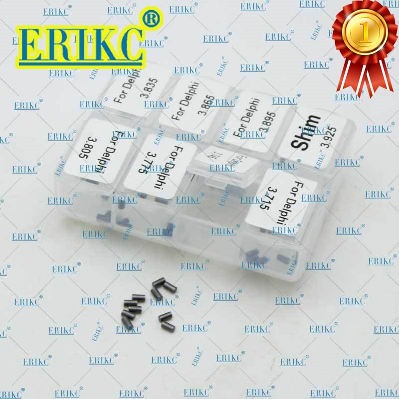 

ERIKC 80 шт., насадки для форсунки системы питания с общей топливной магистралью, размеры шайб: 3,715-3,925 мм для форсунки Delphi