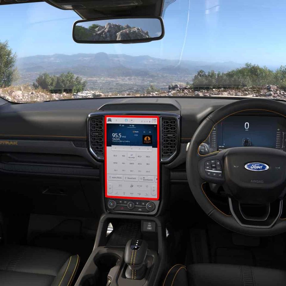 

Защитная пленка из закаленного стекла для Ford Ranger 2022 2023, автомобильная GPS-навигационная пленка, ЖК-экран, пленка против царапин, аксессуары