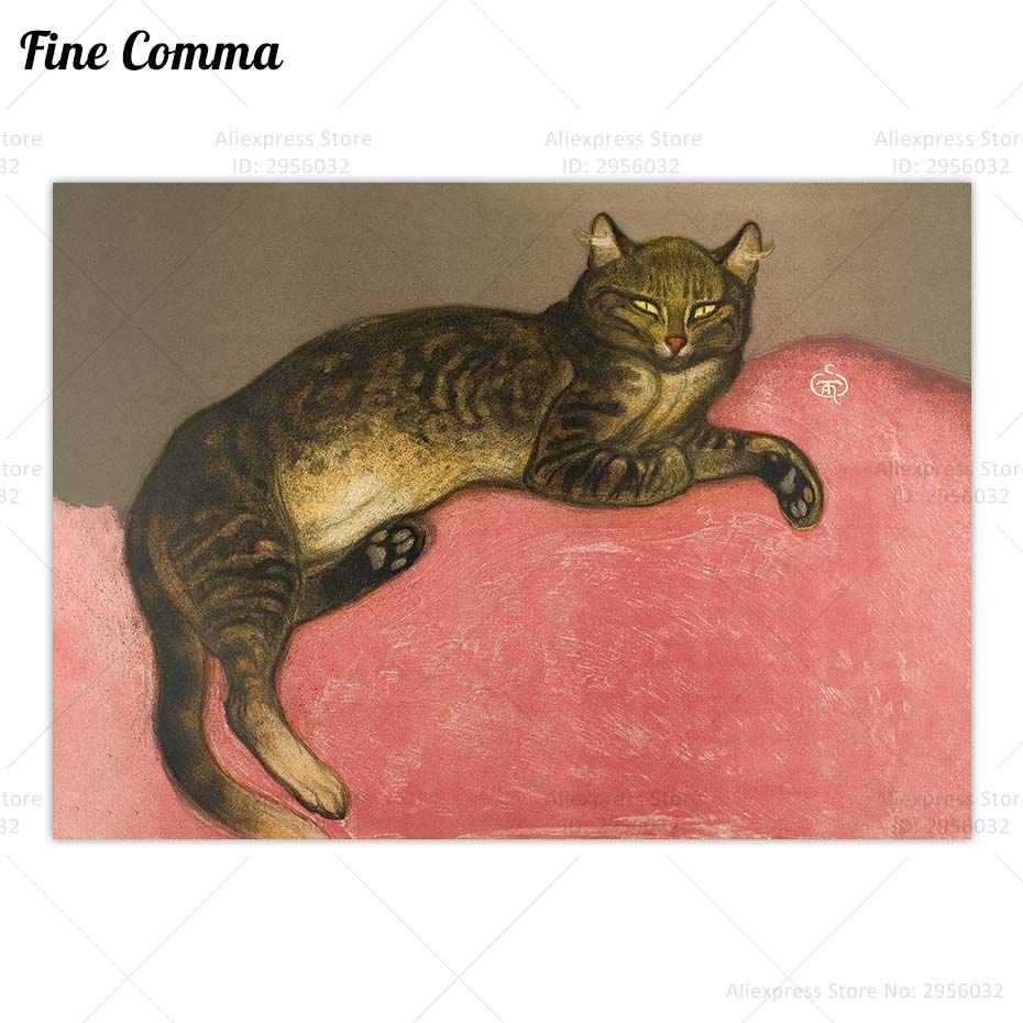 

Винтажный постер "Зимняя кошка" Fine Comma Style