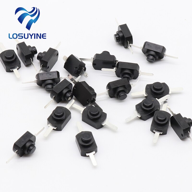 

20 шт., черные мини-переключатели LOSUYINE 1208YD