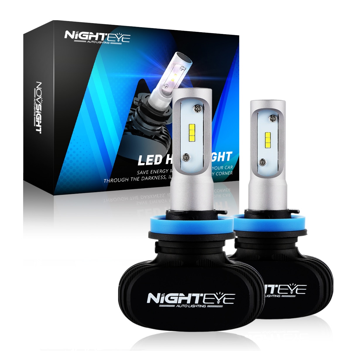 

Nighteye H11 Светодиодный H7 H4 9005 9006 50 Вт 8000лм 6500 к светодиодный комплект автомобильных фар для преобразования противотуманных фар