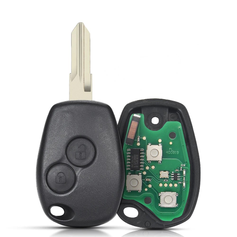 

Пульт дистанционного управления KEYYOU для Renault Duster Modus Clio 3, Megane, Logan, Sandero, Kangoo, 433 МГц, PCF7946/PCF7947/pcf7952E/4A, 2 кнопки
