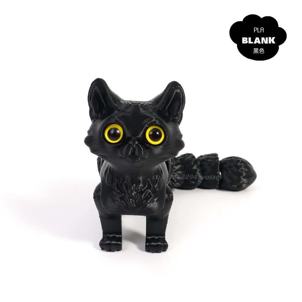 

12/16 см 3D печатная шарнирная фигурка милых кошек, миниатюрный декор для гостиной, автомобильный рабочий стол, украшение для дома, аксессуары, подарки для детей