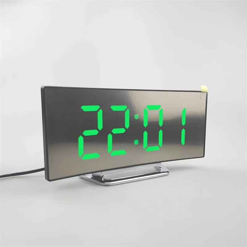 

Хрустальные LED часы с изогнутым экраном