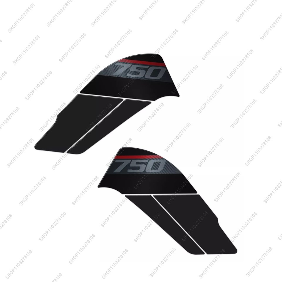 

Для Honda Transalp XL 750 2023, противоскользящая накладка на бак для мотоцикла, боковые тяговые накладки, защитная наклейка, 3D гелевые наклейки из смолы, комплект