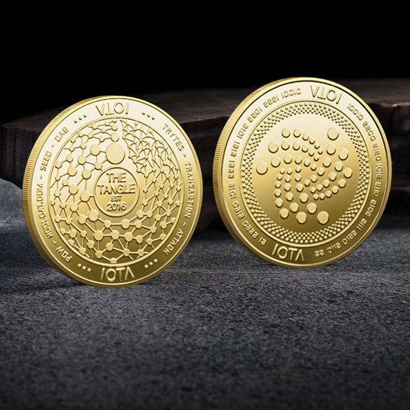 

Золотая Посеребренная монета IOTA с пластиковым чехлом