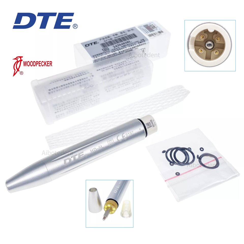 

100% оригинальный дятел DTE HD-8L, совместимый с наконечником DTE D600 S6, светодиодный ультразвуковой пьезоскалер