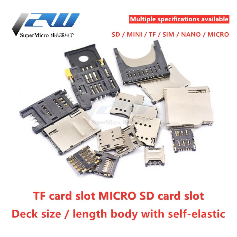 

Набор держателей для карт SD/MINI/TF/SIM/NANO/MICRO (5 шт.)