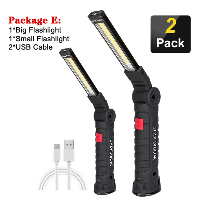 

Портативный USB фонарик COB 5 режимов