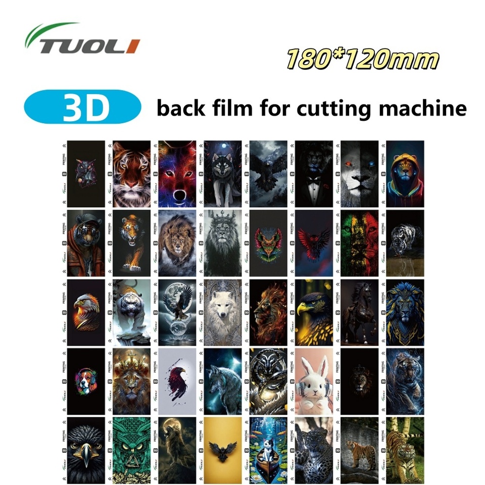 

TUOLI 50 шт. смешанная 3D рельефная задняя крышка, защитная пленка для кожи, гидрогелевая задняя пленка для солнечного света, плоттер для резки
