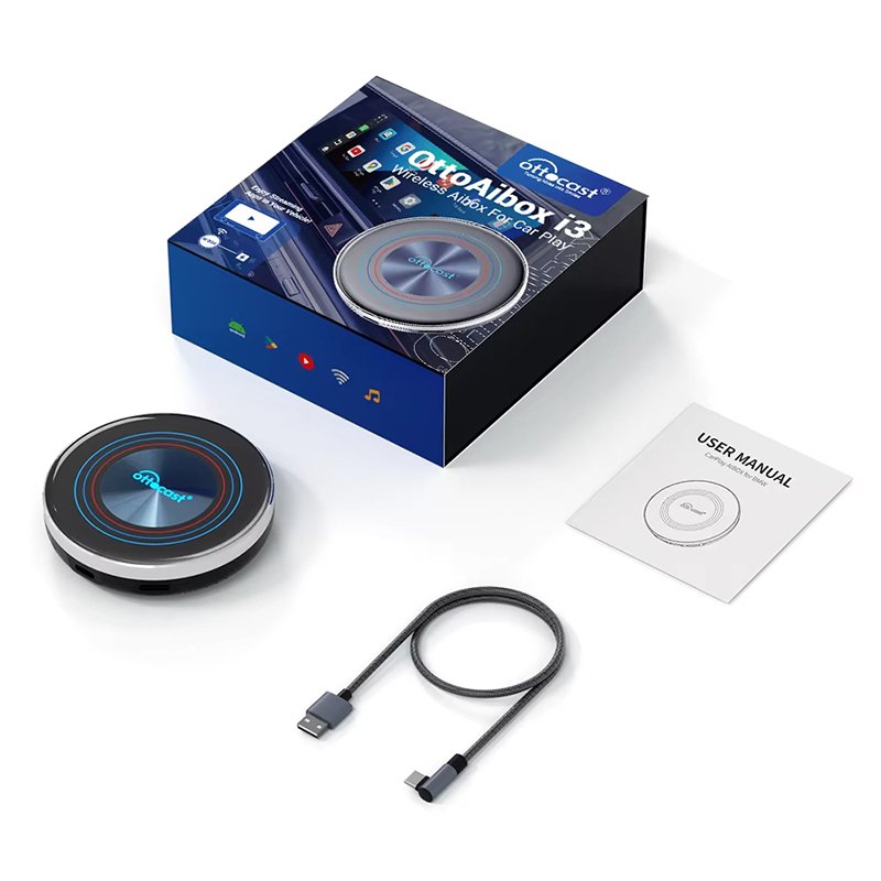 

OTTOCAST I3 Carplay Ai Box Беспроводная Приставка CarPlay Android QCM 6125 Для Потокового Видео Для BMW MG Hyundai - Поддержк...