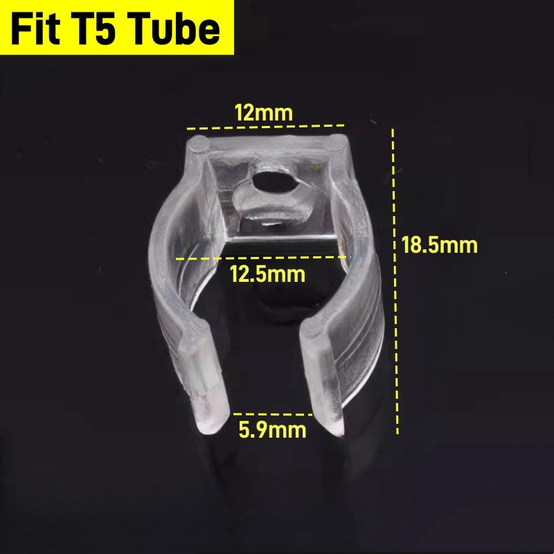 

Пластиковые зажимы для светодиодных трубок T4/T5/T8/T10 (20/50/100 шт.)