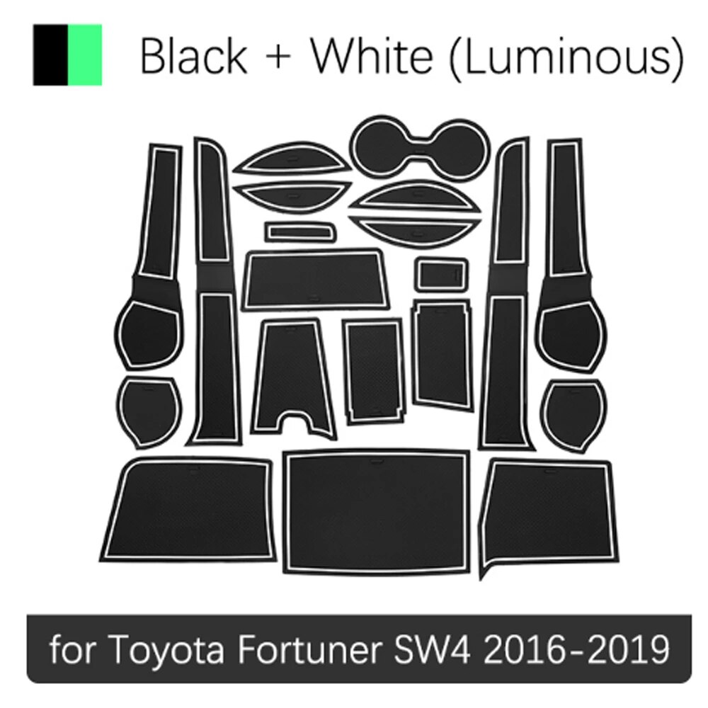 

Противоскользящая резиновая накладка на дверь для Toyota Fortuner SW4 2016 2017 2018 2019