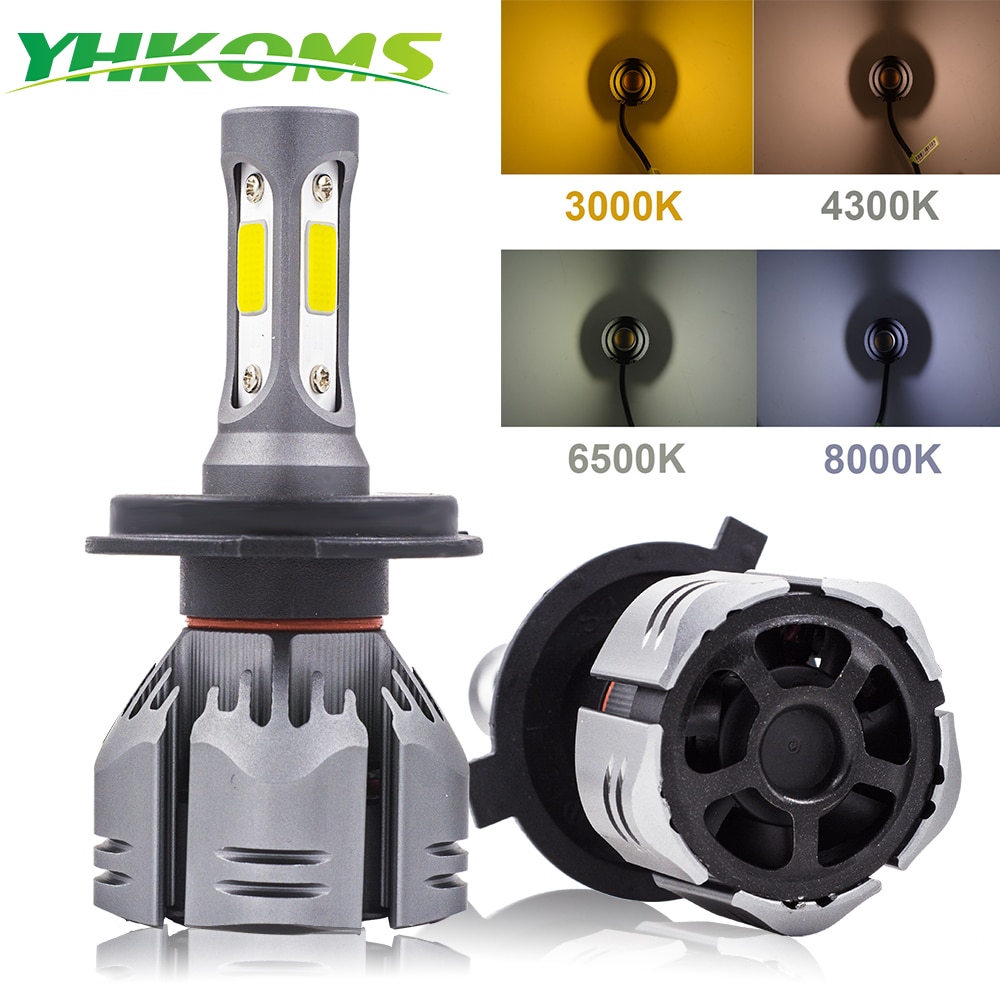 

Автомобильные светодиодсветодиодный лампы YHKOMS H4 H7 H11 LED H1 H3 H8 H9 9005 9006 880 H27 881 K 3000K 4300K 6500K автомобильные передсветильник фары Противотуманные фары 12 В